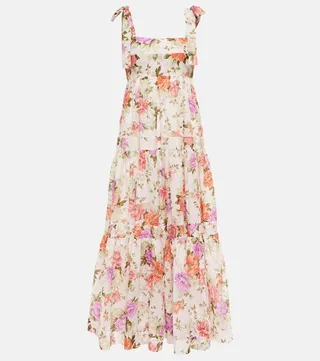 Pattie floral cotton midi dress