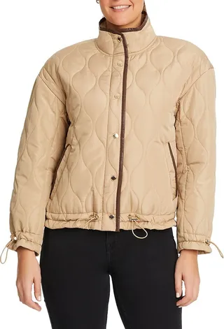 Quilted High Neck Puffer Jacket