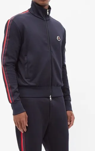 Logo-patch Jersey Track Top