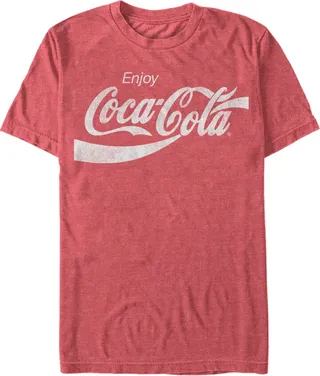 Coca-Cola Men's Vintage-Like Enjoy Coca-Cola Short Sleeve T-Shirt