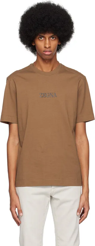 ZEGNA Brown #UseTheExisting T-Shirt