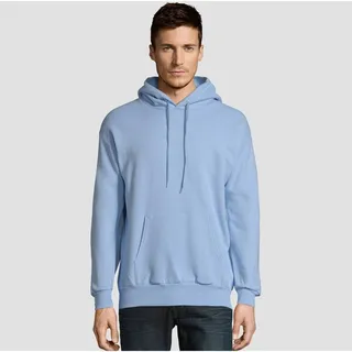 Hanes Men's Big & Tall EcoSmart Fleece Pullover Hooded Sweatshirt - Light Blue 5XL