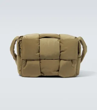 Padded Tech Cassette woven shoulder bag