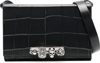 Four Ring leather clutch bag