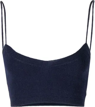 Evie knitted cropped top