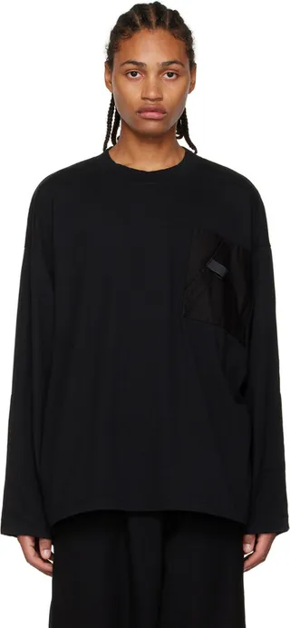 UNDERCOVER Black Patch Long Sleeve T-Shirt
