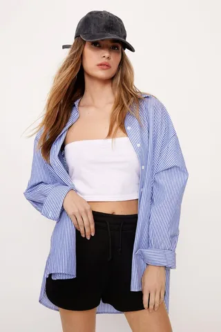 Nasty Gal Womens High Waist Drawstring Runner Shorts