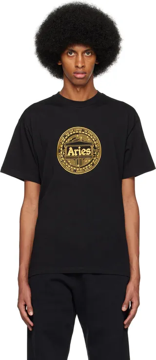 Aries Black Nu-Money T-Shirt