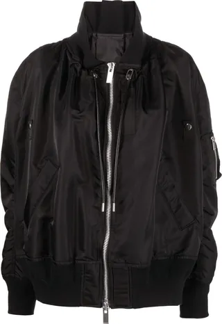Drawstring Bomber Jacket