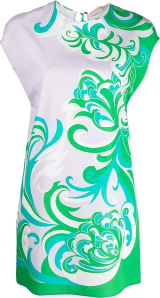 Albizia print shift dress