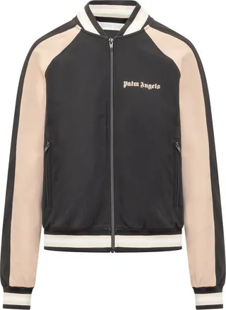 Palm Angels Logo-Printed Zip-Up Track Jacket