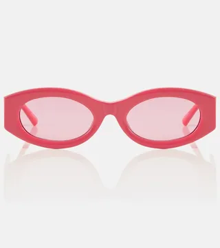 Berta oval sunglasses