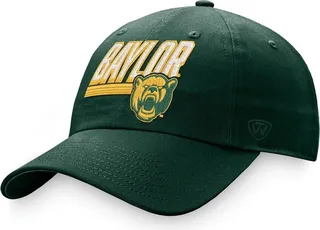 Men's Top of the World Green Baylor Bears Slice Adjustable Hat