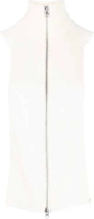 High-Neck Cashmere Knitted Top