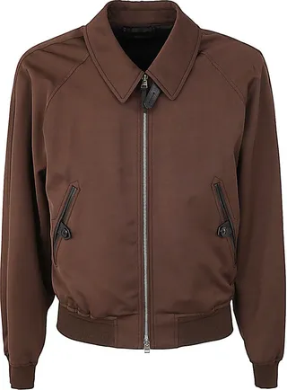 Viscose Wool Raglan Collar Blouson