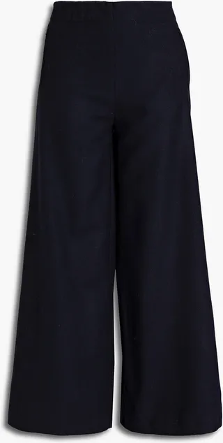 Rakel wool-blend twill wide-leg pants