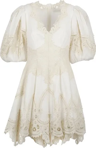 Zimmermann Tiggy Embroidered Mini Dress