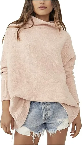 Free People Ottoman Slouchy Tunic (Rose) Women's Blouse