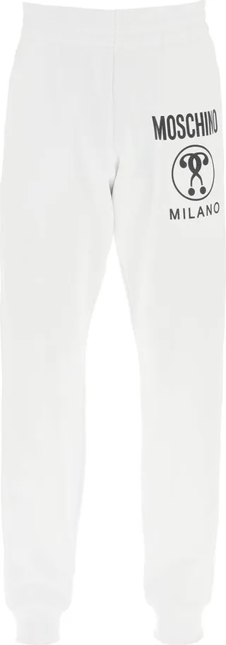 Moschino Double Question Mark Logo Sweatpants