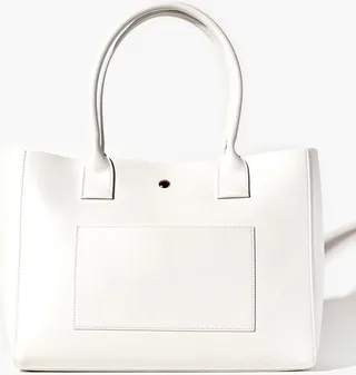 Faux Leather Tote Bag