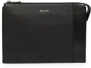 Leather Rear-Handle Clutch
