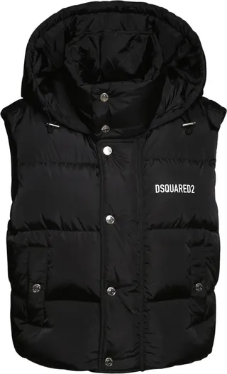 Hooded puffer vest