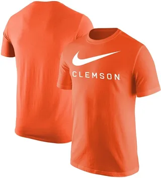 Men's Nike Orange Clemson Tigers Big Swoosh T-shirt