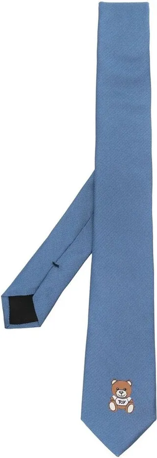 Silk Embroidered-Logo Tie