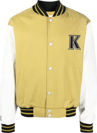 Embroidered-Logo Bomber Jacket