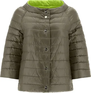 Reversible Two-tone Cape In Ultralight Nylon