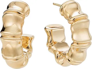 Jewelry Uptown Bamboo Hoop Earrings