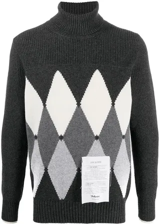 Diamond cashmere jumper