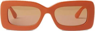 Burberry Eyewear Astrid Rectangular Frame Sunglasses