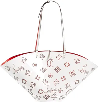 Loubifever Loubinthesky Logo Two-Tone Leather Tote