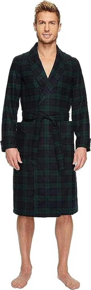 Pendleton Lounge Robe (Black Watch Tartan) Men's Robe