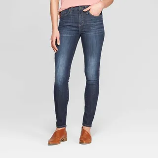 Women's High-Rise Skinny Jeans - Universal Thread™ Dark Wash 4