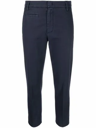 Cropped Slim-Fit Trousers
