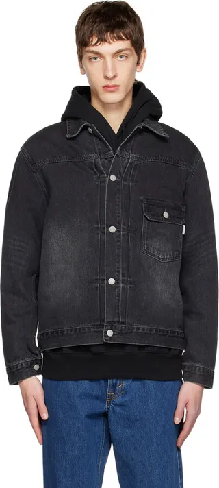 thisisneverthat Black Trucker Denim Jacket