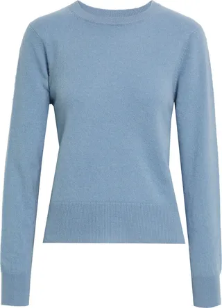Wrap-effect cashmere sweater