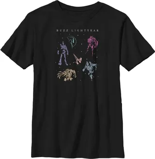 Boy's Lightyear Buzz in Space T-Shirt - Black - X Large