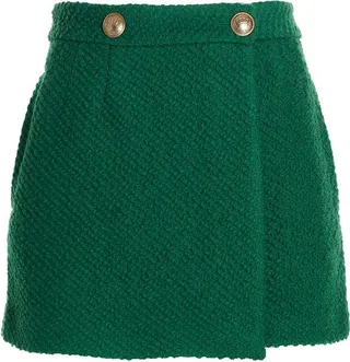 RED Valentino Button Detailed High Waist Shorts