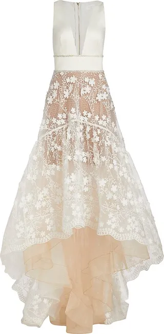 Fiona High-Low Lace Gown