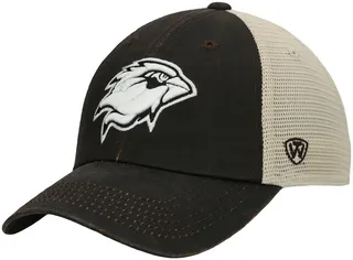 Men's Top of the World Brown Lamar Cardinals Scat Mesh Trucker Snapback Hat