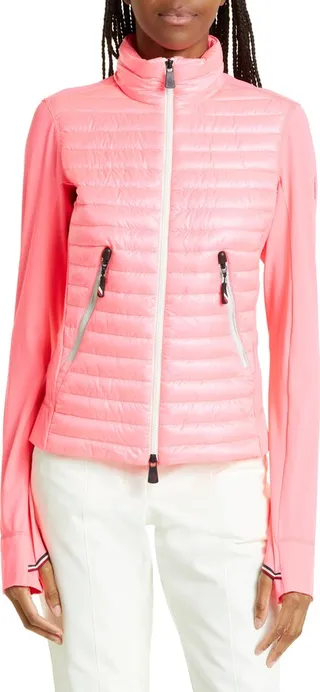 Mixed Media Down Jacket
