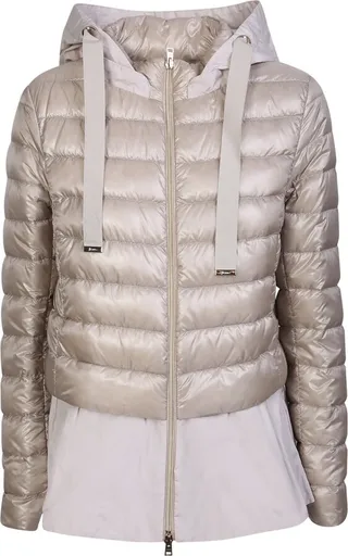 Beige Bomber Jacket