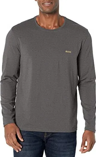 BOSS Men's Mix&Match Crewneck Cotton Lounge Long Sleeve T Shirt
