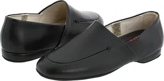 L.B. Evans Duke Opera (Black Leather) Men's Slippers