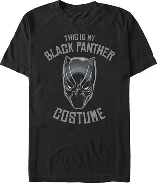 Men's Marvel Halloween My Panther Costume T-Shirt - Black - 3X Large