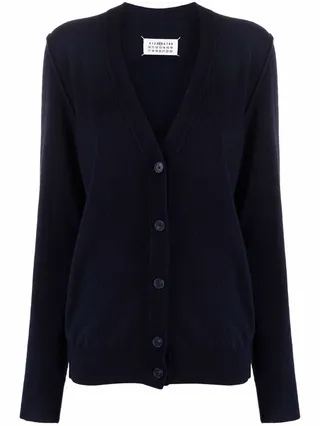 V-neck cashmere cardigan