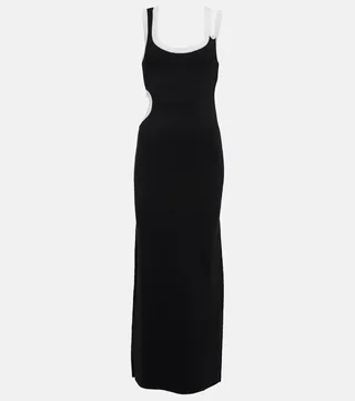 Evalina cutout knit maxi dress